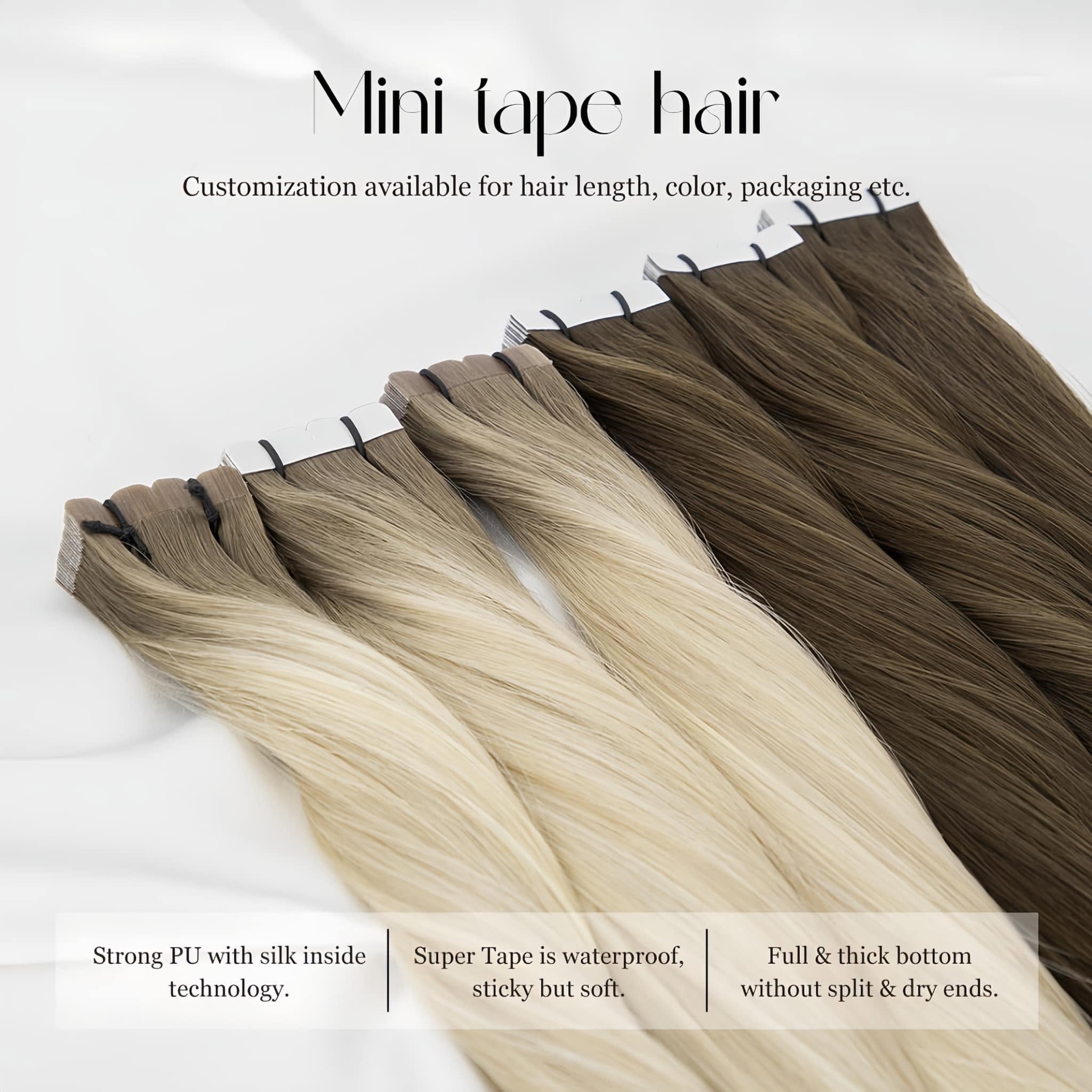 Invisible Tape In Extensions Real Hair - Extensões de Cabelo Humano com Fita
