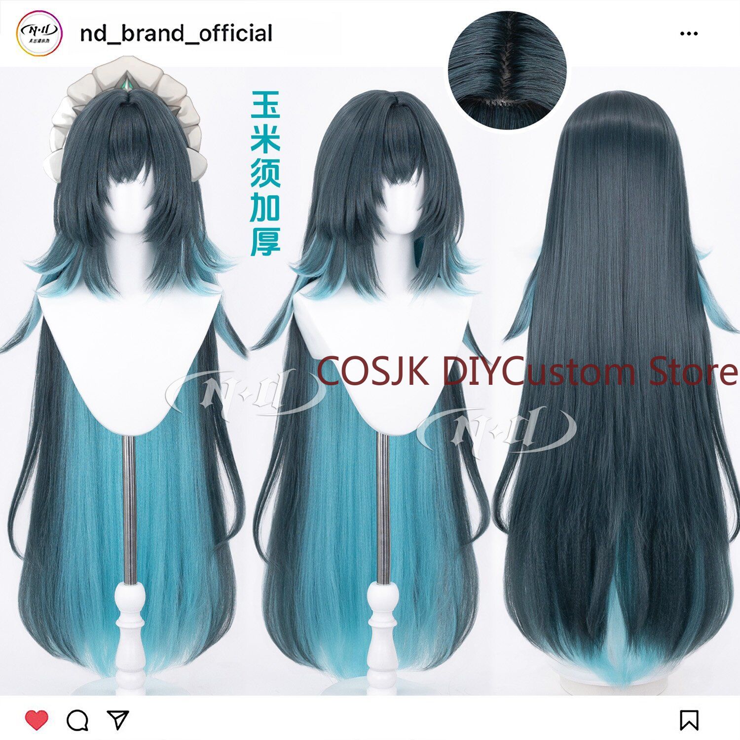 Synthetic Wigs - Peruca de cosplay de 110 cm,
