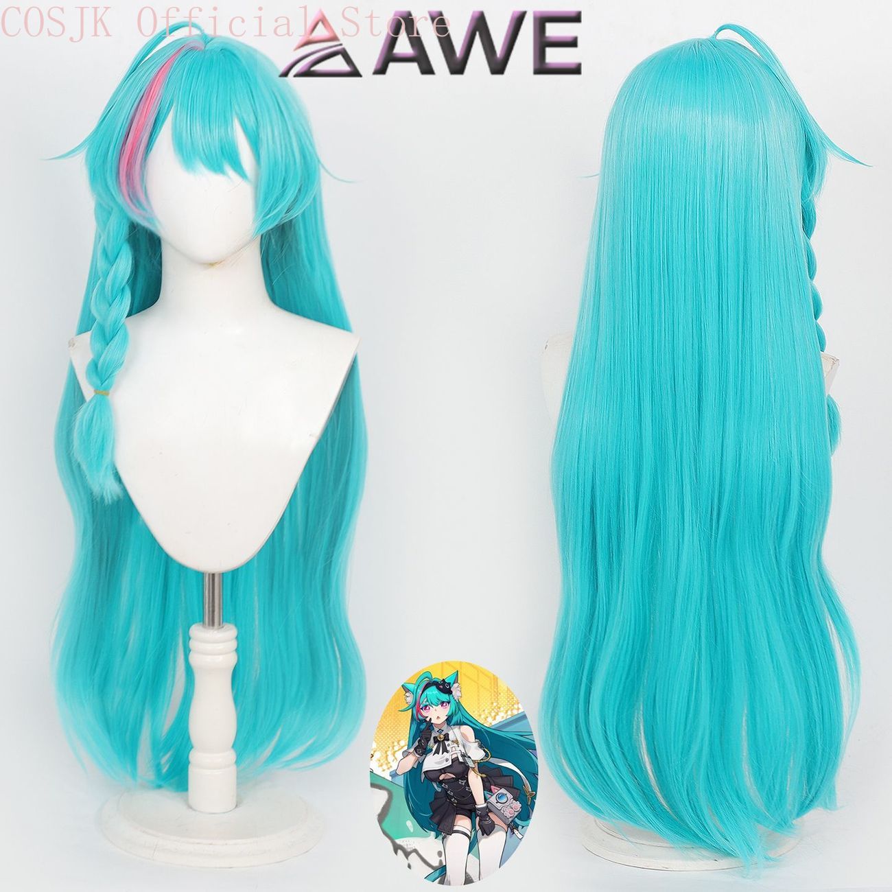Synthetic Wigs - Neverness to Everness, peruca para cosplay