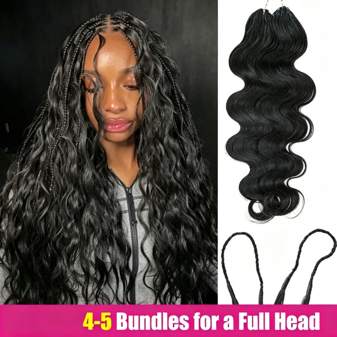 Hair Bundles - Extensão de Cabelo Humano com Crochê