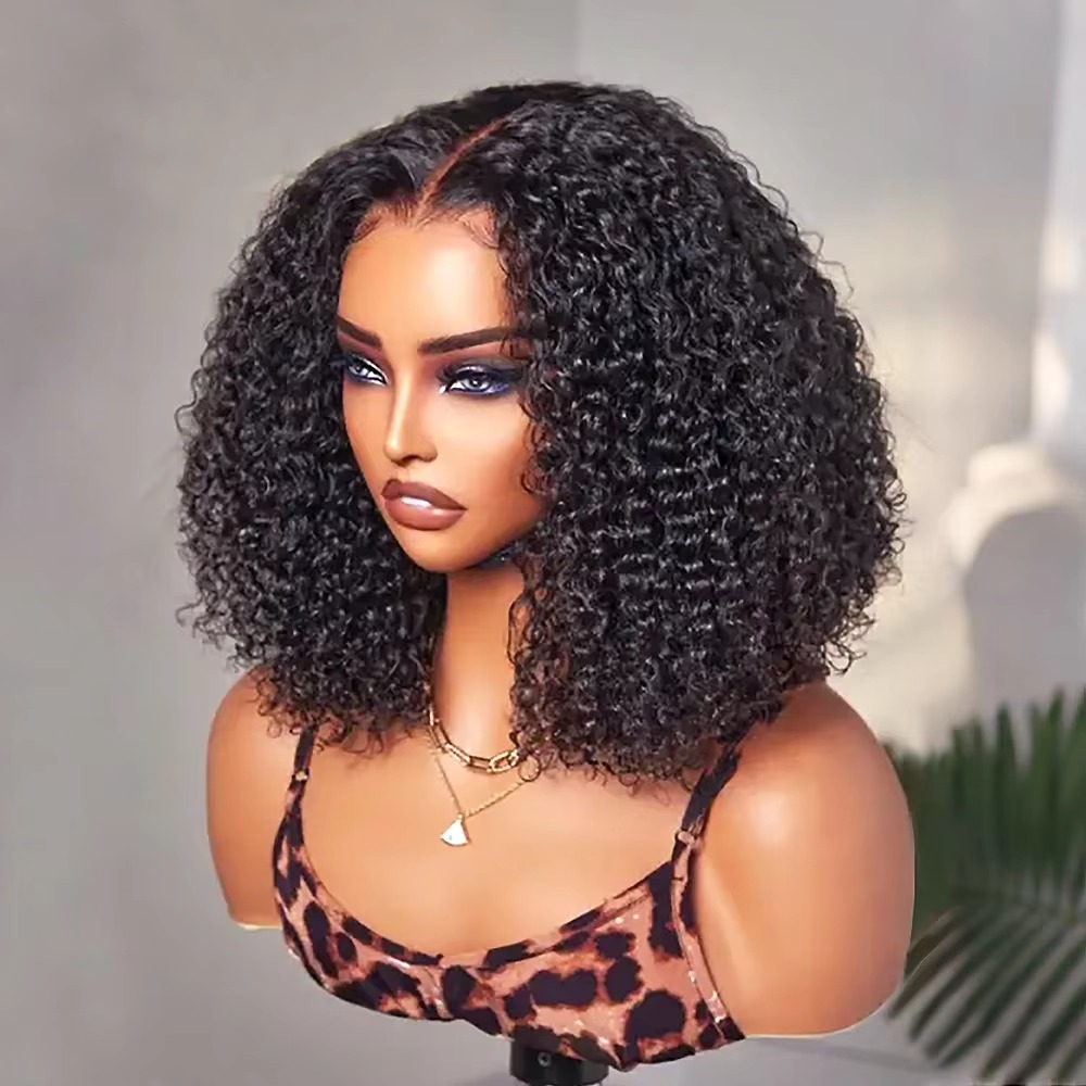Glueless Wear And Go Human Hair Wig - Perucas de Cabelo Humano Cacheado Bob