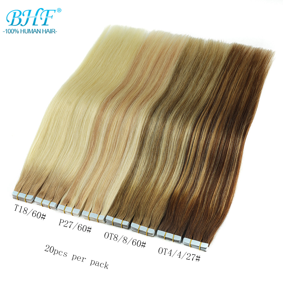 Invisible Tape In Extensions Real Hair - Fita bhf em extensões de cabelo