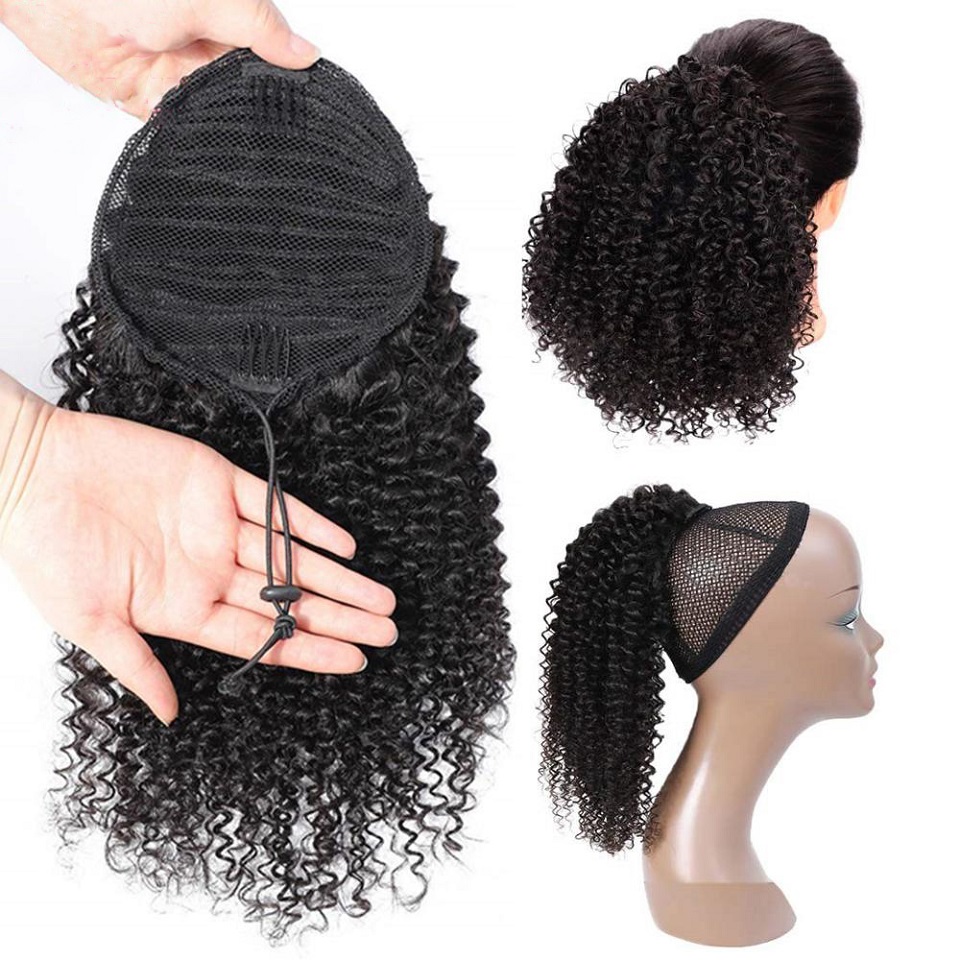 Rabo de Cavalo Afro Kinky Cach - Seamless Clip In Hair Extensions Human Hair avaliação e preço