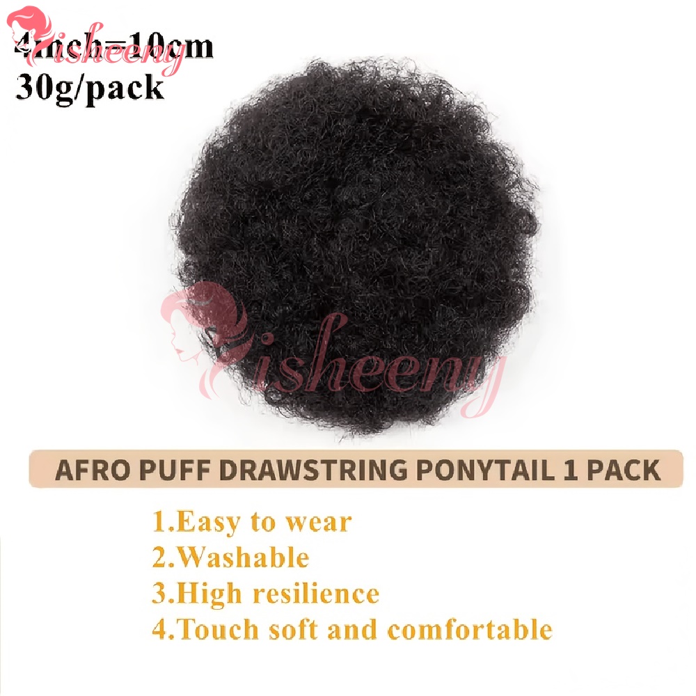 Isheeny Coque Afro Cacheado Ki - Drawstring Afro Curly Puff Ponytail avaliação e preço